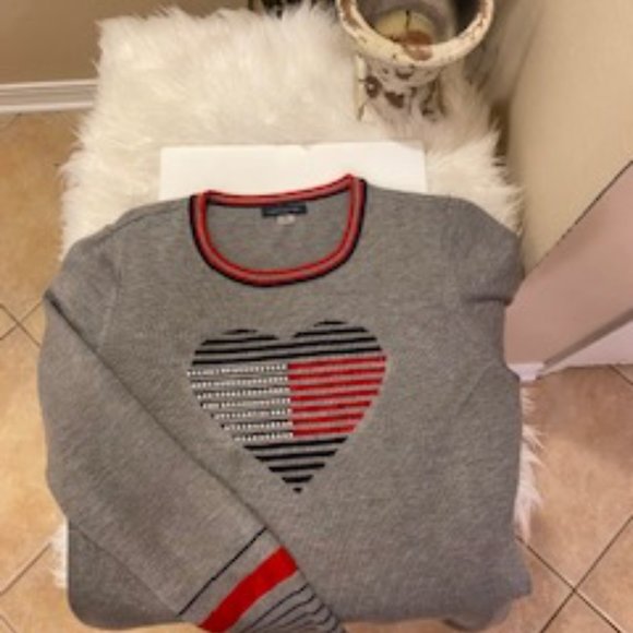 Tommy Hilfiger Sweater Dress, Size L, Gray - Picture 3 of 5